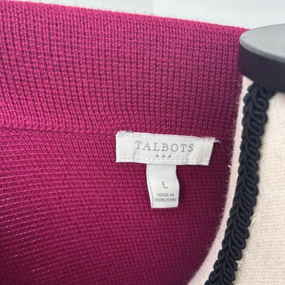 Talbots Raspberry Knit Blazer Jacket - Picture 4 of 6